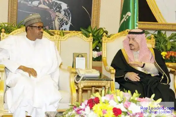 Photos: President Buhari Arrives Riyadh, Saudi Arabia
